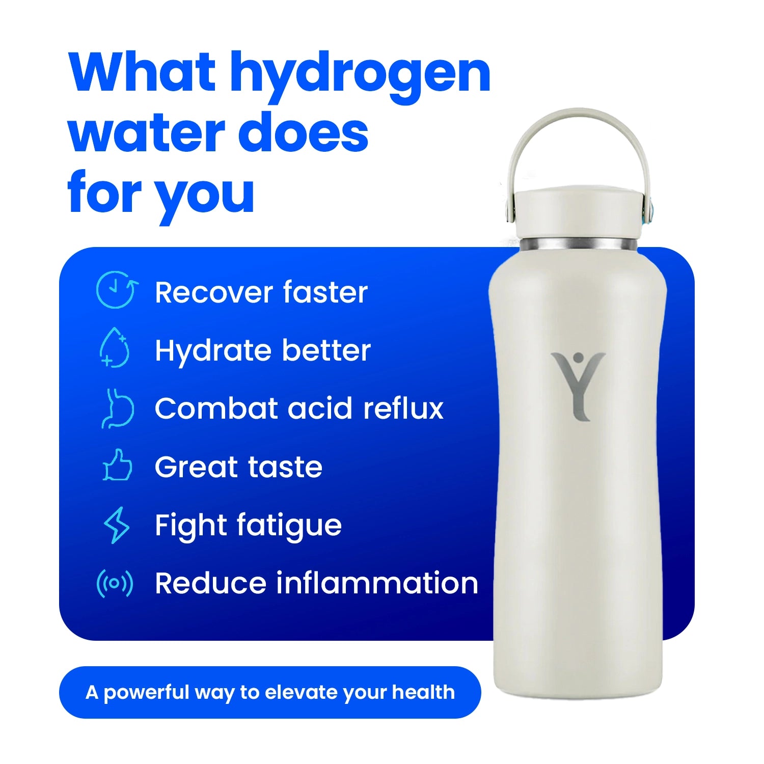 Hydrogen benefits ,color: All